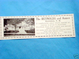 1927 Ad The Reynolds and Annex, Bethlehem, N. H. - $7.99