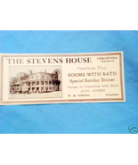 1927 Ad The Stevens House, Vergennes, Vermont - $10.96 CAD