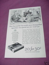 1923 Ad Pall Mall Famous Cigarettes - $7.99