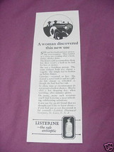 1923 Listerine Ad The Safe Antiseptic - $150.98 MXN