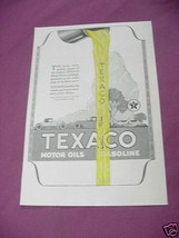 1923 Ad Texaco Motor Oils and Gasoline - $7.99