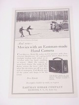 1925 Cine&#39;-Kodak Model B Camera Ad Eastman Kodak Co. - £6.28 GBP