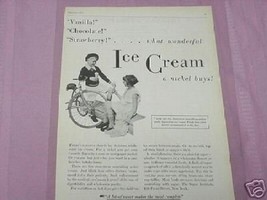 1930 Sugar Institute Ice Cream Ad - $7.99