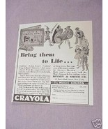 1931 Ad Crayola Crayons &amp; Crayola Drawing Book - $7.99