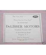 1938 Ad DeLisser Motors Ford Freeport, Long Island - $7.99