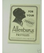 1939 Ad Allenburys Pastilles - $7.99