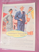1939 Priestley&#39;s Nor-East Suits Color Ad - $7.99