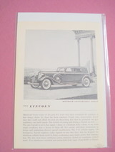 1930&#39;s Lincoln Dietrich Convertible Sedan Automobile Ad - $7.99