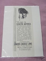 1931 Union-Castle Line Ocean Liner Ad - $7.99