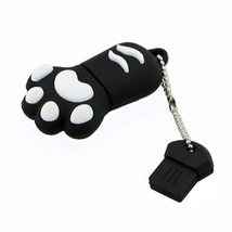 16Gb Pendrive Cartoon Cute Black Cat Claw Footprint Usb Flash Drive Memory Thumb - £13.27 GBP
