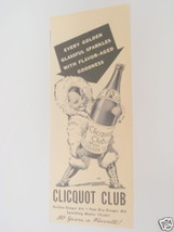 1940 Ad Clicquot Club Ginger Ale - $7.99