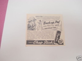 1940 Fleet&#39;s Chap Stick Ad Buck Up, Pal - £6.28 GBP