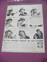 1940 Listerine Antiseptic Ad - $7.99