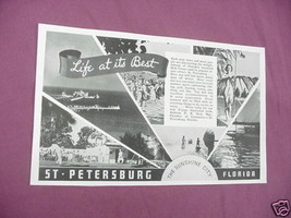1941 Ad St. Petersburg Florida Life At Its Best - $7.99