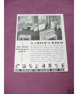 1941 Child&#39;s Room Ad Lullabye Furniture Corp. - £6.24 GBP