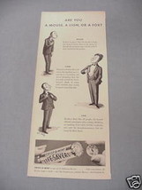 1940 Ad Cryst-O-Mint Life Savers Mouse, Lion, or Fox? - £6.31 GBP