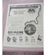 1941 Ad Domore Chair Company, Elkhart, Indiana - £6.24 GBP