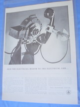 1941 Bell Telephone System Electrical Mouth &amp; Ear Ad - $7.99