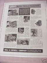1941 Filmo Motion Picture Equipment Ad Bell &amp; Howell Co - $7.99
