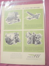 1941 Full Page Air Transport Association Ad - £6.28 GBP