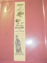 1944 Drink Orange-Crush Ad With Crushy - £6.37 GBP