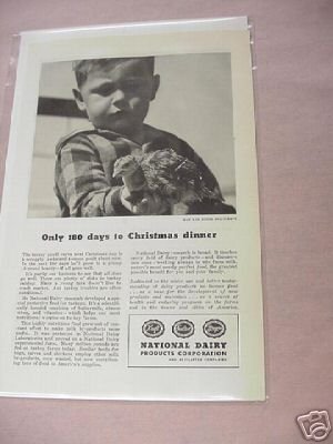 1945 National Dairy Products Corporation Ad - $7.99