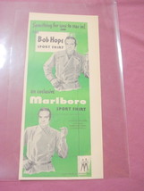 1949 Ad Bob Hope Sport Shirt Marlboro Shirt Company - £6.27 GBP