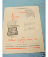 1945 South Africa Ad The Durban Falkirk Iron Co. LTD. - $13.70 CAD