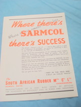 1945 South Africa Ad South African Rubber Mfg. Co. LTD. - $9.99