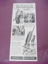 1940 General Electric Vacuum Cleaner Ad G.E. - £6.25 GBP