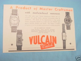 1945 South Africa Ad Vulcain Watch - $7.99