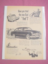 1949 Ford Ad Have You Tried the New Ford Feel? - £6.28 GBP
