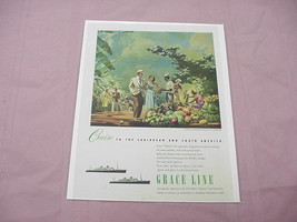 1951 Grace Lines Cruise Ship Ad - $7.99