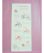 1953 AMF Junior Trikes and Bikes Ad 4 Bikes Featured! - £6.24 GBP