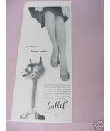 1953 Ballet Brand Stockings Ad Burlington Mills - £6.36 GBP