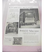 1955 Philco Television Ad 3 Styles Featured - £6.36 GBP