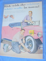 1955 S.O.S. Ride With The Whitest White-Walls Color Ad - £6.24 GBP