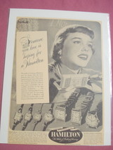 1950 Hamilton Watch &quot;Someone You Love&quot; Ad - £6.36 GBP