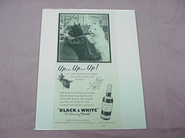 1951 Black &amp; White Scotch Ad with Blackie &amp; Whitey U - £6.40 GBP