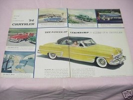 1953 Color Ad 1954 Chrysler "Now On Display" - $7.99