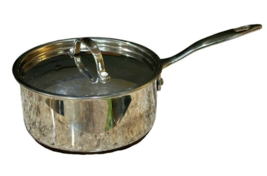 Revere Ware 2 QT Sauce Pan Copper Disc Bottom Stainless Heavy Duty Chefs Request - $33.57