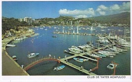 Postcard Yacht Club Of Acapulco Mexico - £3.13 GBP