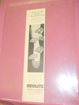 1955 Neolite Soles and Heels Ad Made By Goodyear - £6.29 GBP