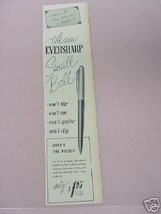 1955 New Eversharp Small Ball Pen Ad - $148.93 MXN