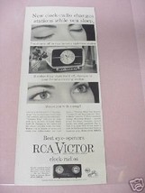 1955 RCA Victor Clock-Radios Ad 2 Styles Featured - £6.28 GBP
