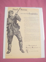 Daniel Boone Association of American Railroads 1950 Ad - £6.33 GBP