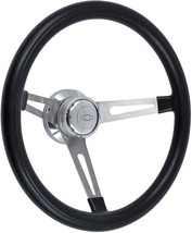 1955-1994 Chevrolet Retro Foam Steering Wheel Kit Polished Hub w/ Bowtie Emblem - £260.73 GBP