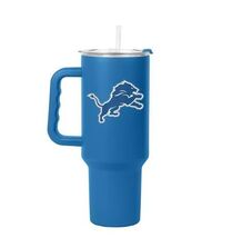 Detroit Lions Tumbler Blue White 40 oz NFL Flipside Powder Coat - $74.26 CAD
