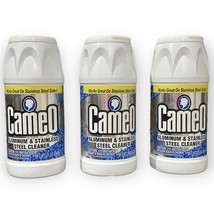 Original Pre Brillo Cameo Aluminum &amp; Stainless Steel Cleaner Lot 3 Churc... - $1,729.01 MXN