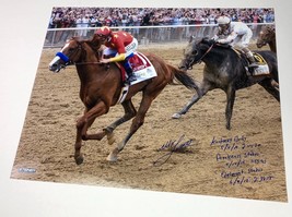 MIKE SMITH Signed Inscribed Belmont Stakes 16 x 20 Photograph STEINER LE 18/18 - £743.15 GBP